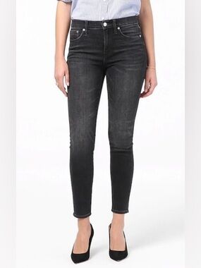 J. Crew Jeans 8" Toothpick Black Charcoal 27 Waist Women’s